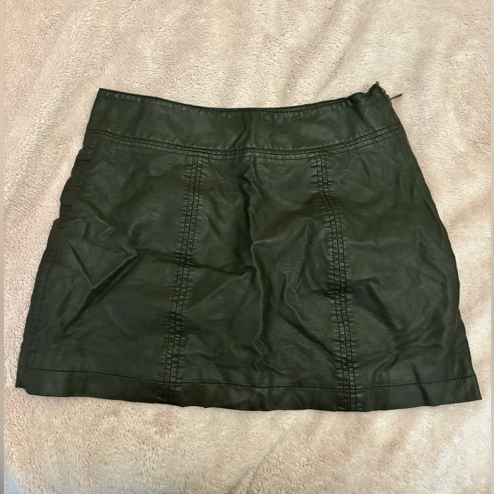 Free people Mini faux leather skirt.